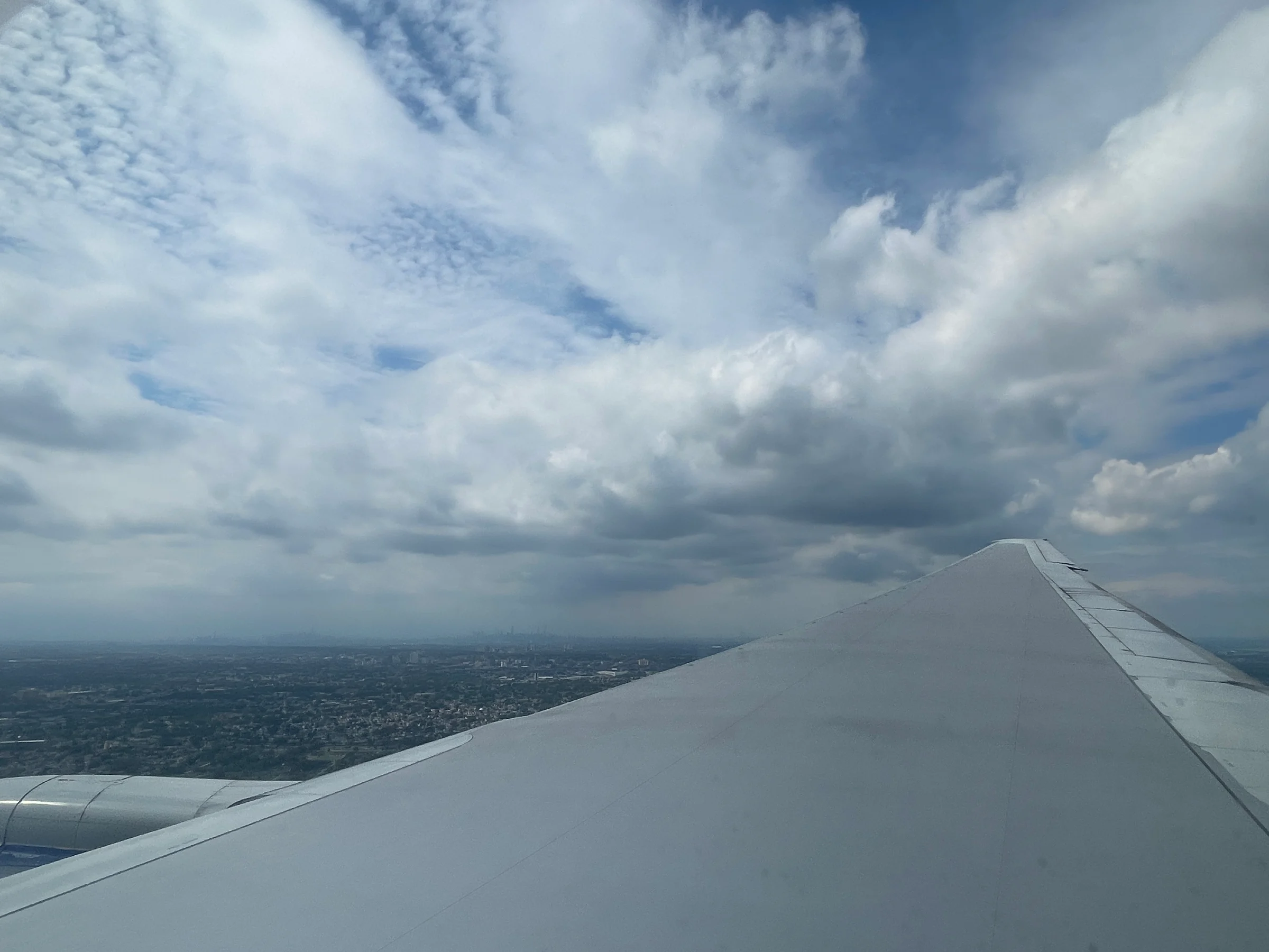 In flight